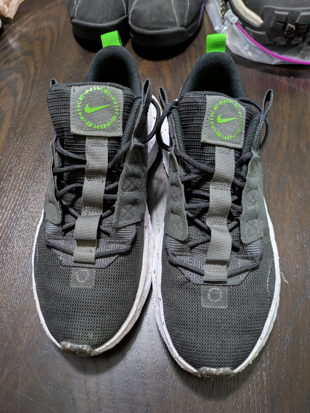 Women's Black With Green Trim Nike